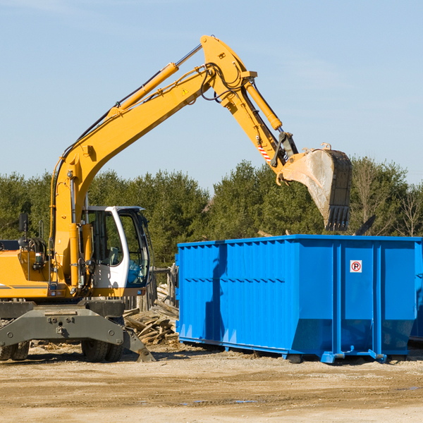 can i request a rental extension for a residential dumpster in Griffin Indiana